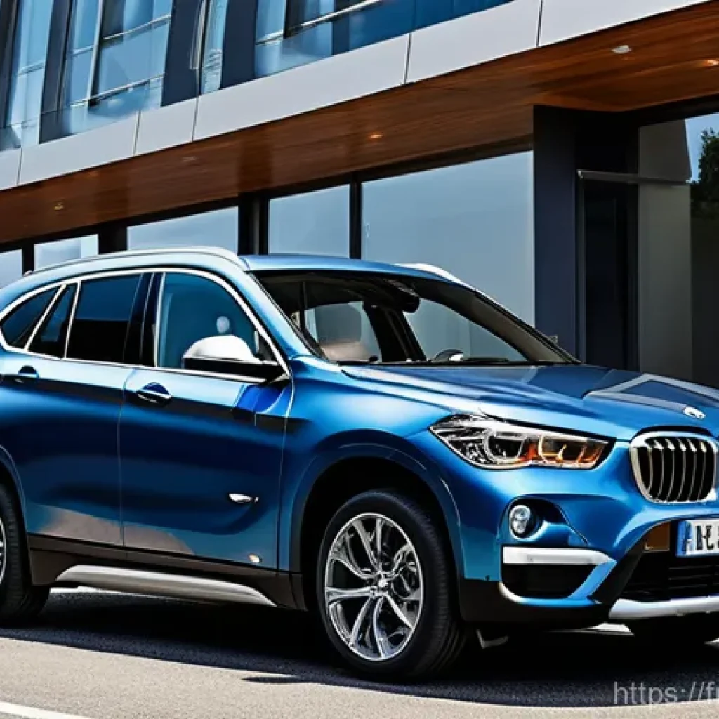 BMW X1의 최신 모델 리뷰 - **Prompt 1: Assertive Exterior Design**
    "A striking, low-angle, wide shot of a powerful and asse...