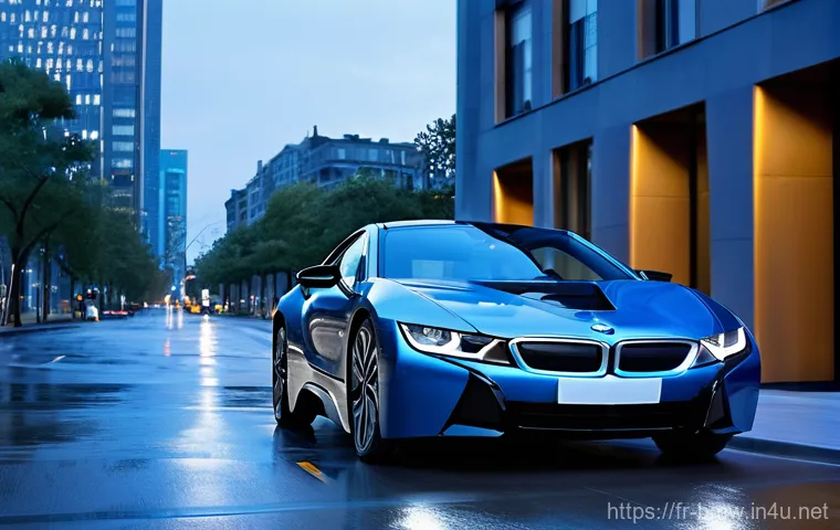 BMW i8의 전기 모터 성능 - **Prompt 1: Silent Urban Glide - BMW i8 in "eDrive" Mode**
"A sleek, futuristic BMW i8, in a dee...