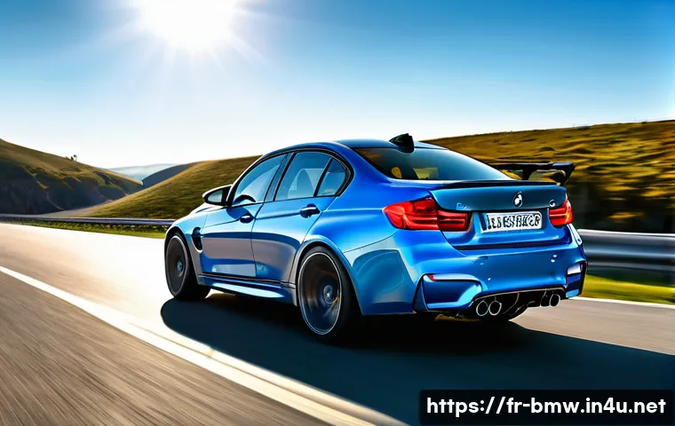 BMW M3와 아우디 RS5 비교 - A dynamic, high-detail scene of a BMW M3 Competition speeding on a twisting mountain road in early m...